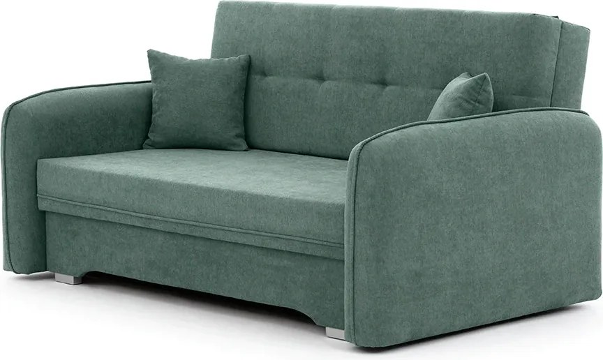 Akciós kihúzható 2 személyes kanapé LAINE, zöld II. osztály