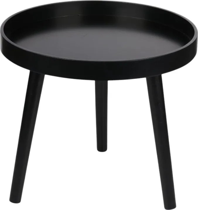 Arti Casa Kerek dohányzóasztal nappaliba 40x36 cm (Fekete)