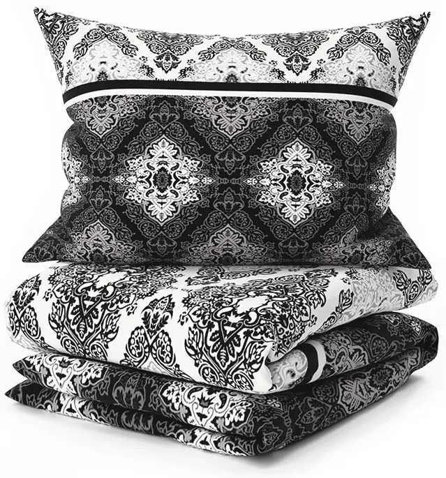 NISCHA szürke pamut ágyneműhuzat