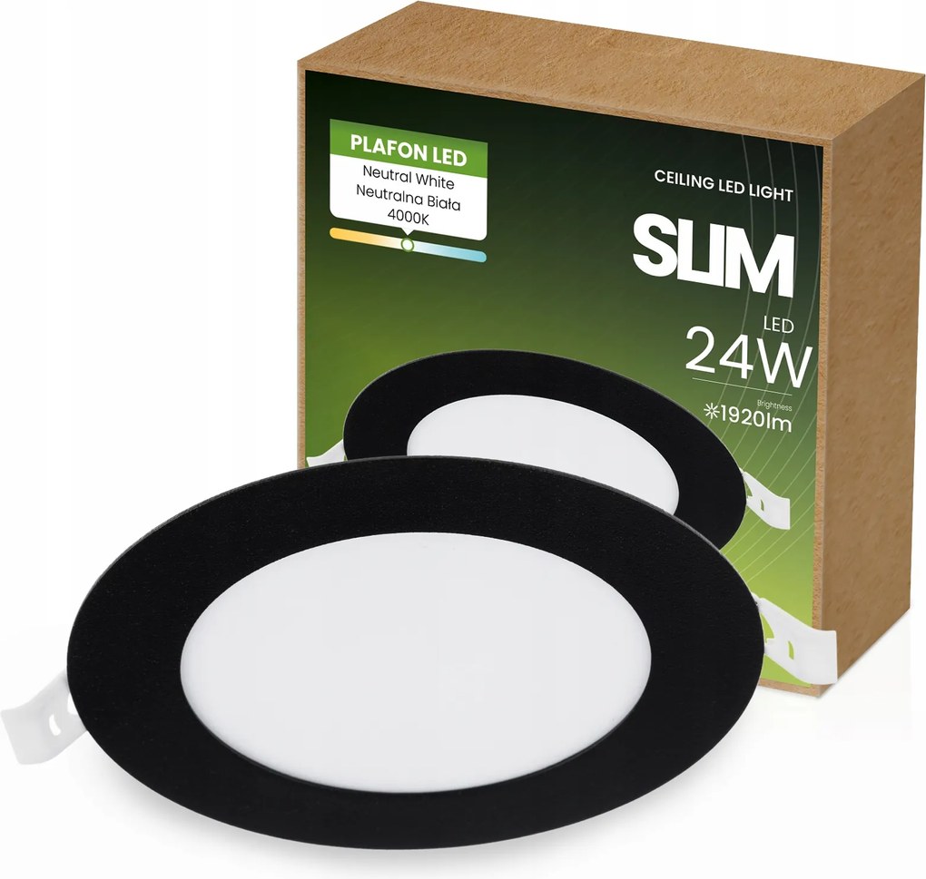 Led panel 24W Süllyesztett Kerek Mennyezeti Lámpa Lámpatest