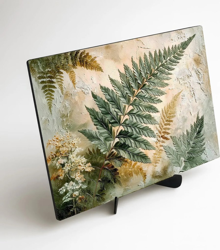 DUBLEZ | Zöld falikép - Páfrány