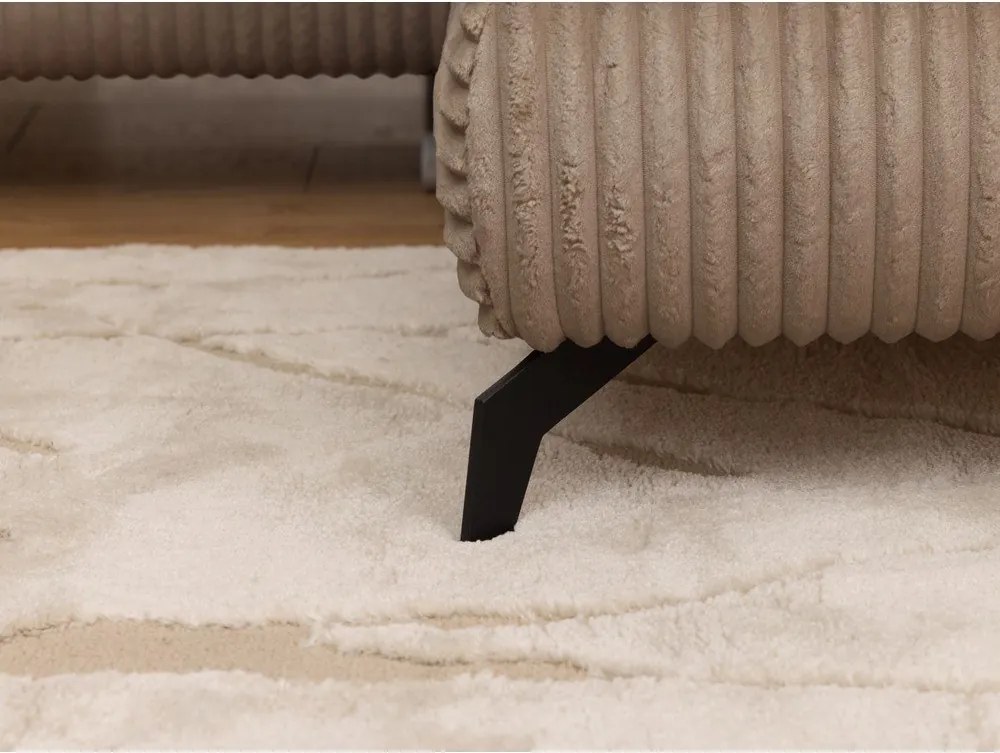 Barna kordbársony sarokkanapé (jobb oldali-L alakú) Marbeya – Ropez