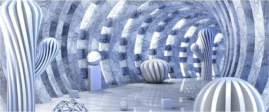 Kép - 3D absztrakció (120x50 cm)