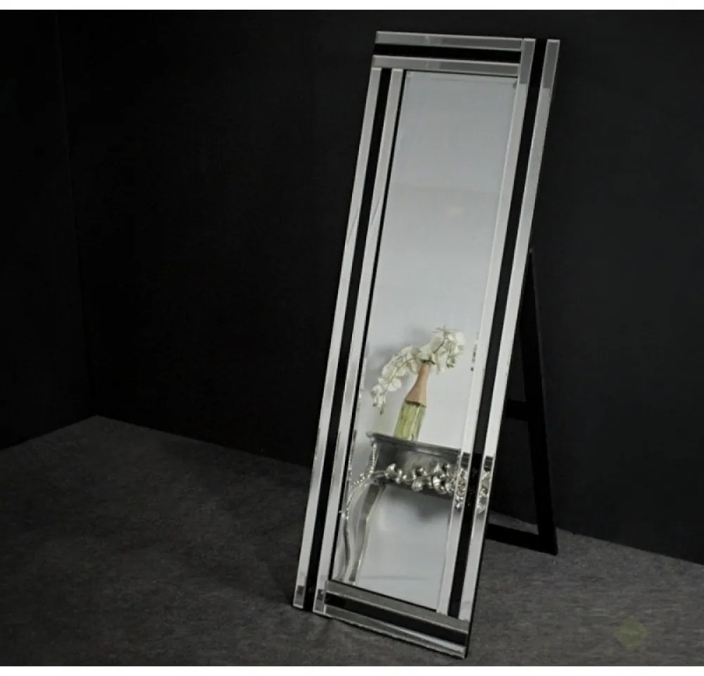 Contessa Black állótükör 50x150 cm