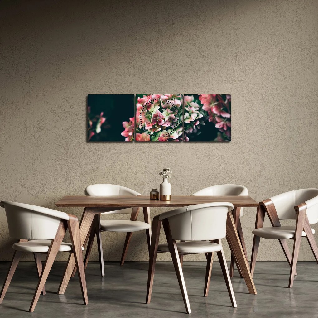 Kép - Hortenzia részlete (órával) (90x30 cm)