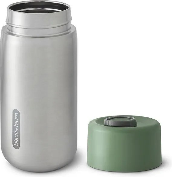 Ezüstszínű rozsdamentes acél termobögre 340 ml – Black + Blum