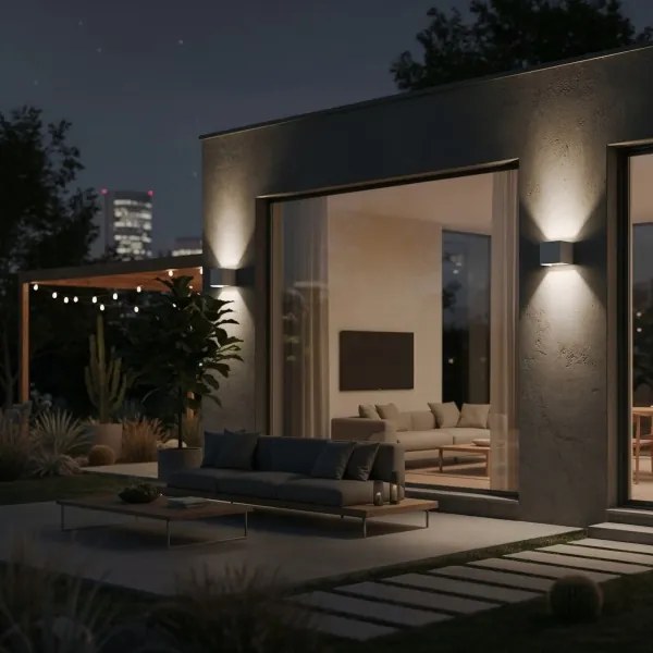 Ideal Lux - LED Kültéri fali lámpa ATOM LED/12W/230V IP54 fehér