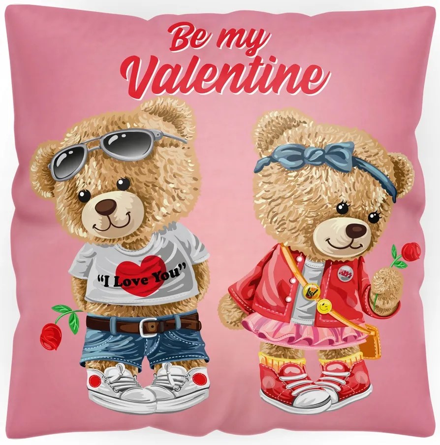 Dekorációs Párnahuzat Valentin Nap Nőnap 40x40 Jancsi Párna Ajándék