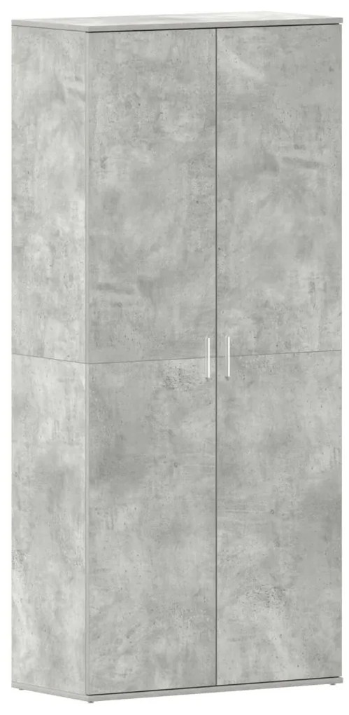 Cipőszekrény Beton Szürke 80x39x180 cm Mérnöki fa