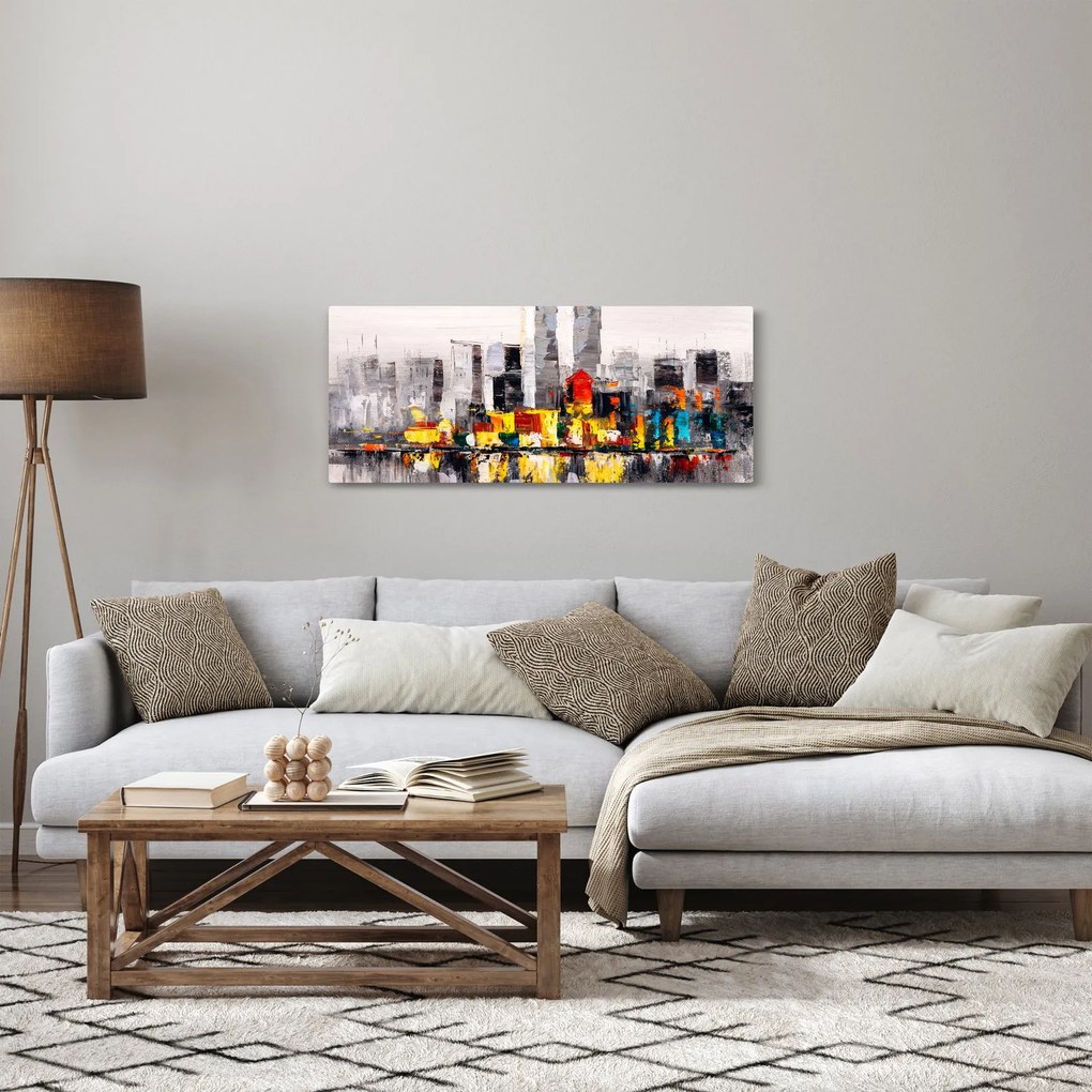 Kép - A nagyváros festménye (120x50 cm)