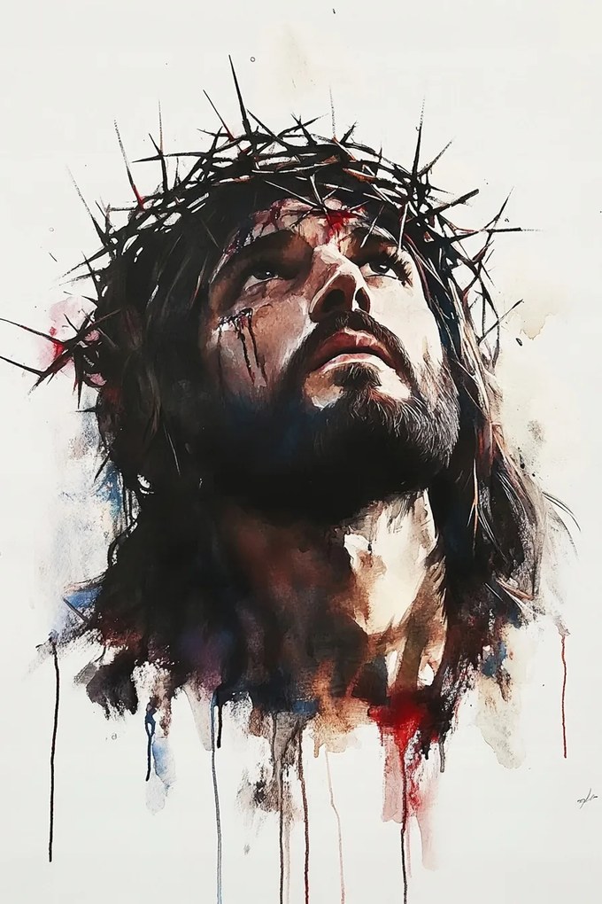 Vászonkép Canvas Jézus Krisztus Töviskorona Vallás 80x120