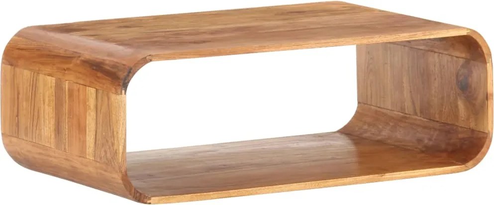 vidaXL tömör akácfa dohányzóasztal 90 x 50 x 30 cm