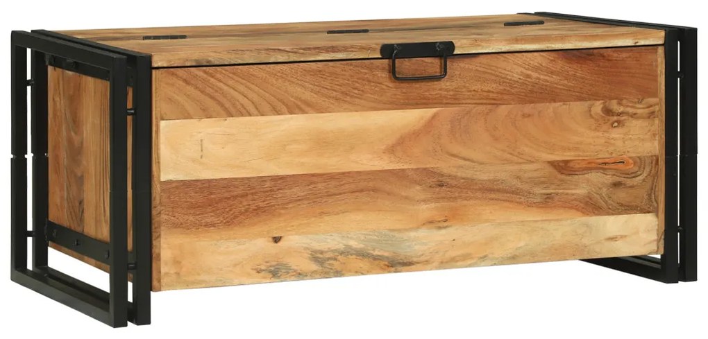 Kávézóasztal - 90x50x38 cm Tömör Akácfából