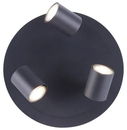 Leuchten Direkt 11943-13 - LED Spotlámpa TARIK 3xGU10/5W/230V antracit