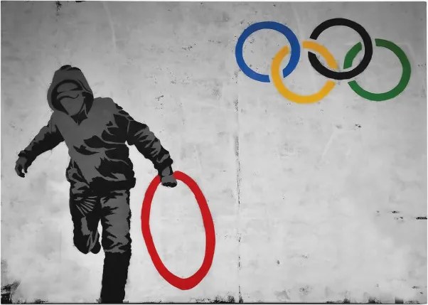 WY118 Banksy vászonkép, 70 x 100 cm