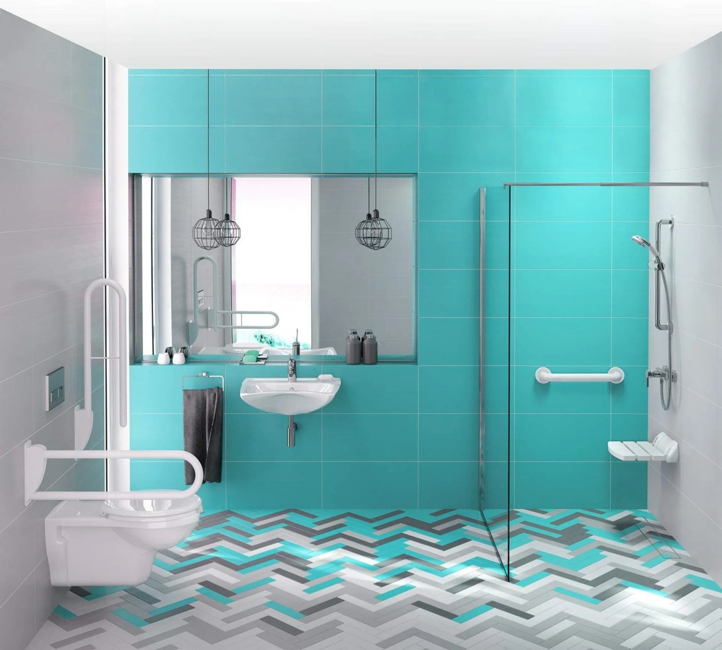 Deante Vital kiegészítők, függő összecsukható szék, fehér, NIV_651A