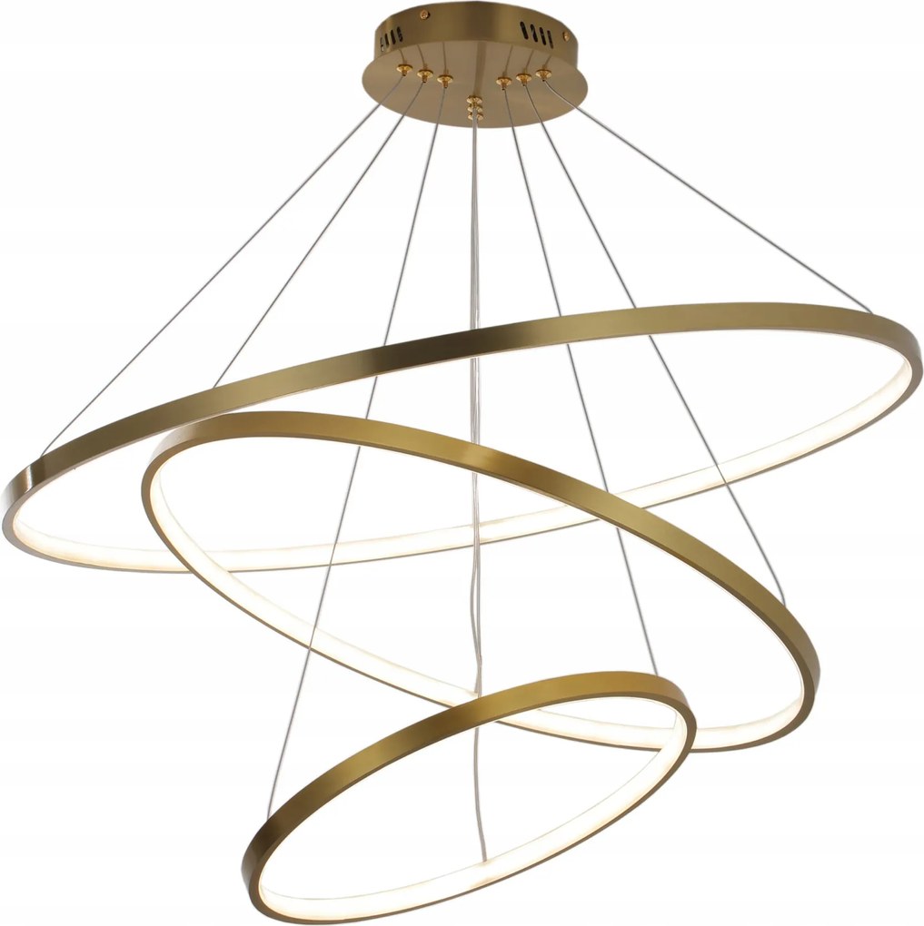 Mennyezeti Lámpa Függő Túlnyúló Csillár Nagy Nappali Modern 8000lm Arany