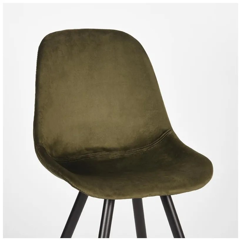 Khaki bársony étkezőszék szett 2 db-os Capri – LABEL51