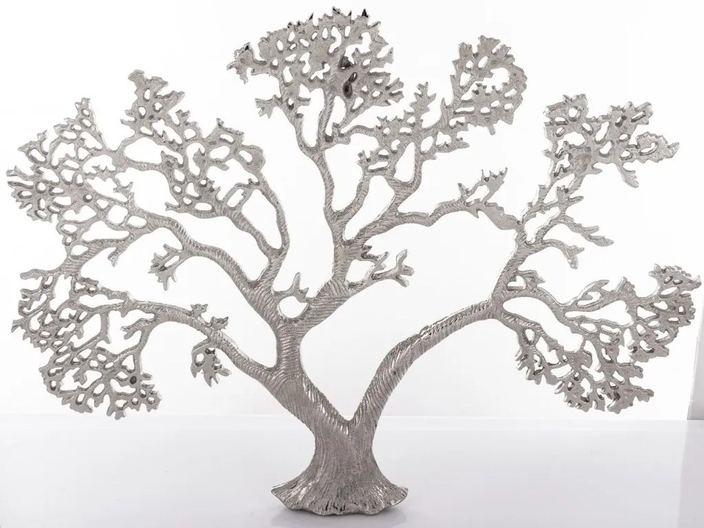 Loyd design rusztikus ezüst életfa fém falra szerelhető faldekoráció 45x59x2,5cm
