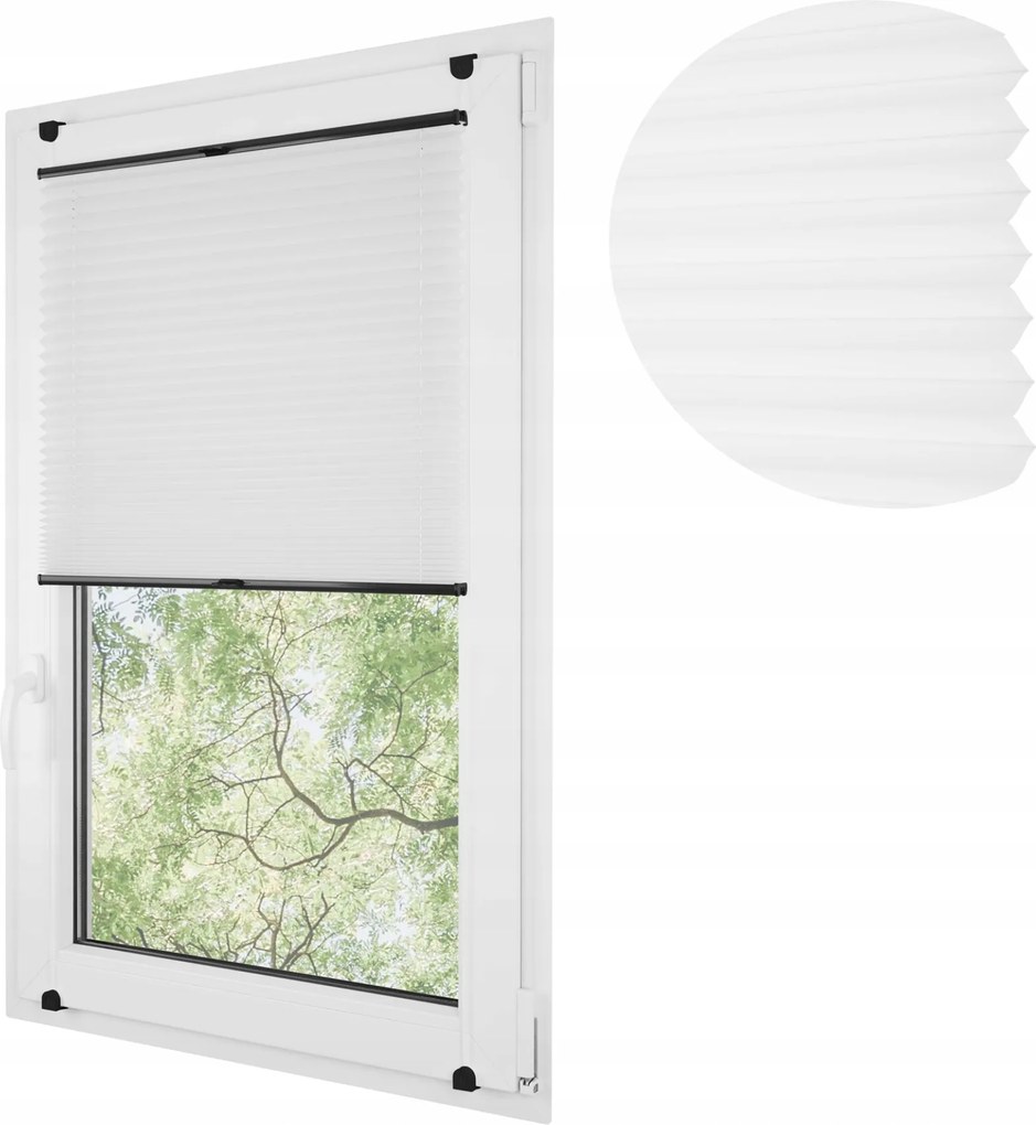 Thermo pliszé non-invazív pliszé harmonika 63x150 cm fehér