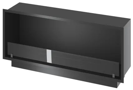 InFire - Beépített BIO kandalló 49,4x124,4 cm 6kW fekete