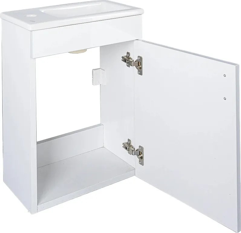 VivaStyle NIKA - fali függesztett - fürdőszobabútor CeraStyle 71100 porcelán mosdóval 42 x 24 cm