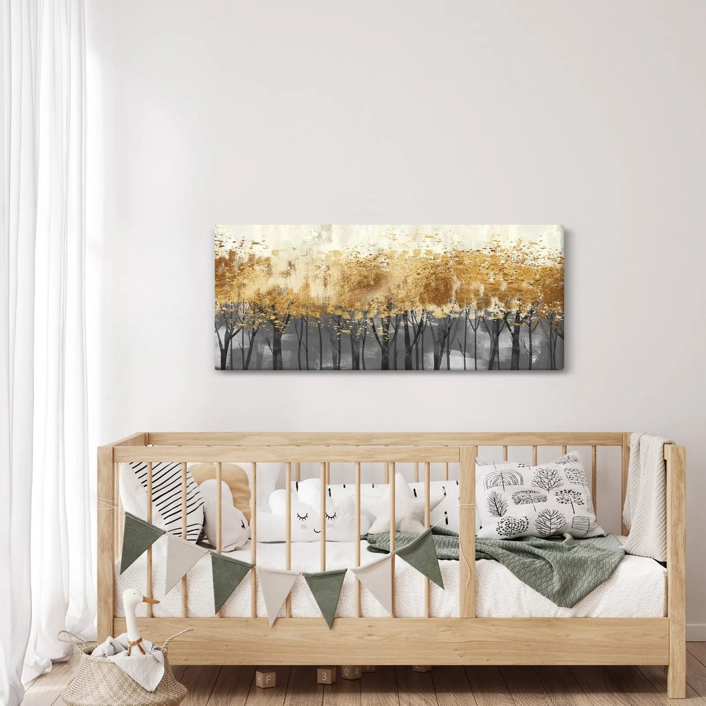 Kép - Arany fák (120x50 cm)
