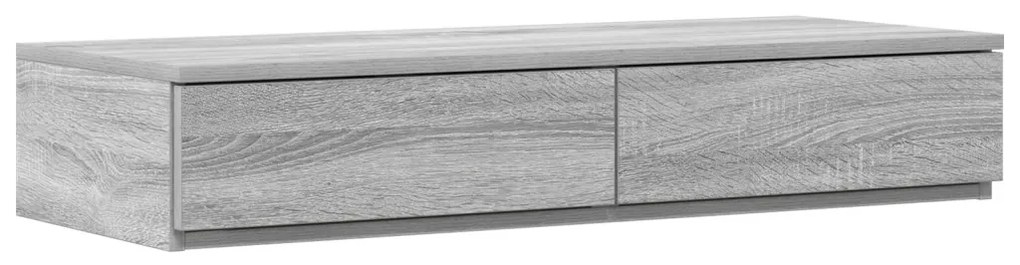 Ágy Fiókok Szürke Sonoma 100x36,5x16,5 cm Mérnöki Fa