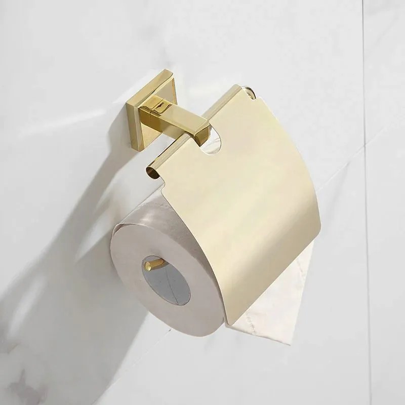 Falra szerelhető wc papír tartó Gold 322199B