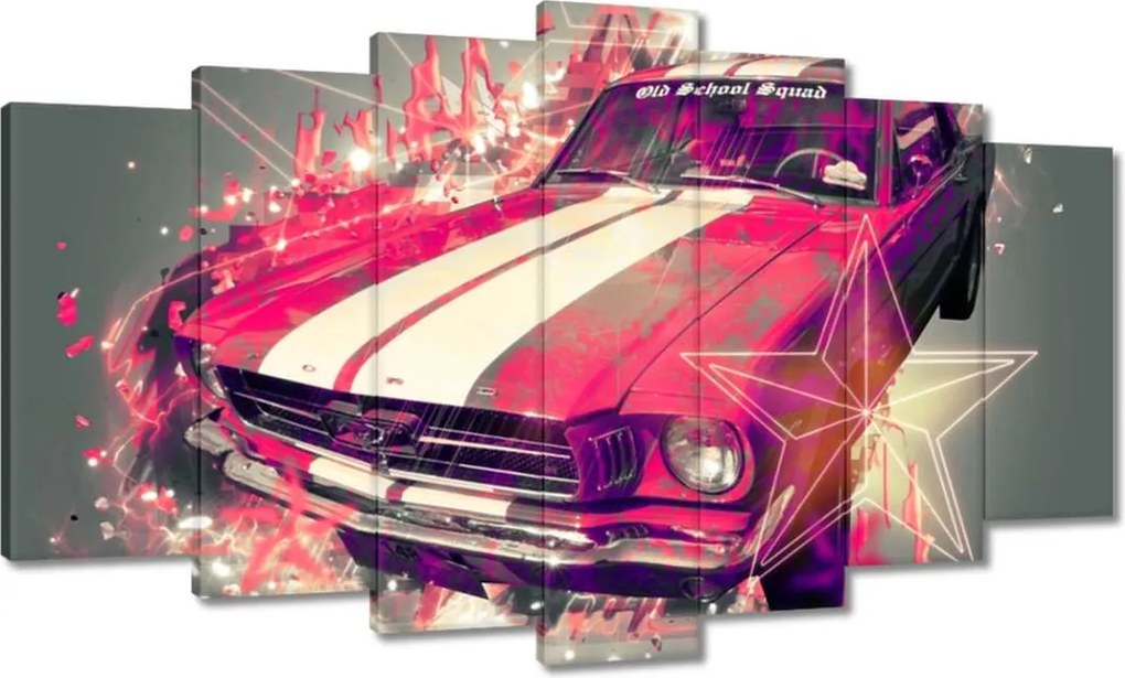 Képek 140x80 Rózsaszín Ford Mustang