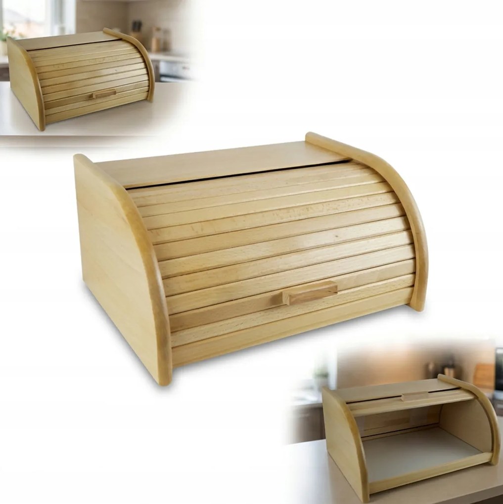 Fa Kenyértartó Kicsi Bükk 31x26x16cm Lengyel