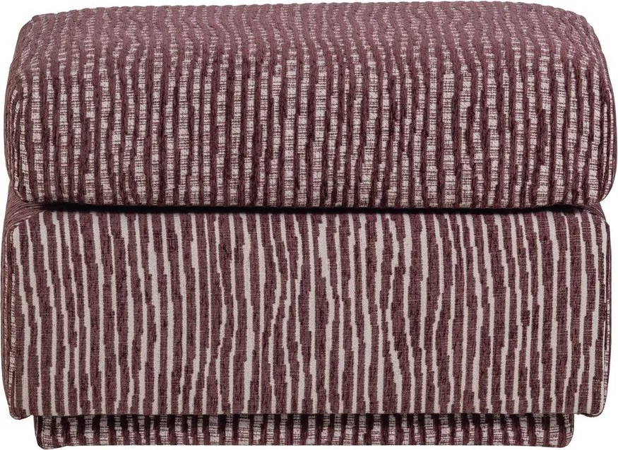 Borvörös kárpitozott lábtartó Lou – WOOOD