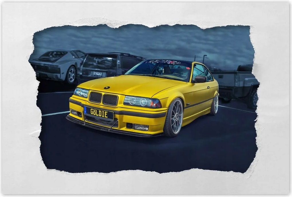Poszterek 120x80 Arany autó Bmw Auto