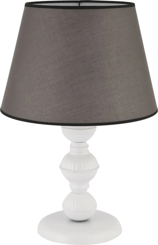 Fém éjjeli lámpa, szürke-fehér, 20 cm – TR390FLH2680