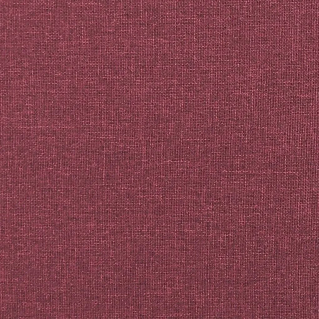 vidaXL 3 személyes bordó szövet kanapé 180 cm