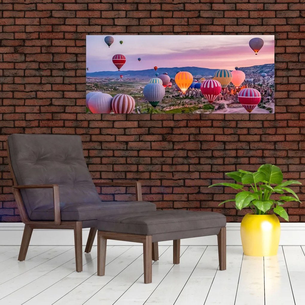 Kép - Hőlégballonok (120x50 cm)