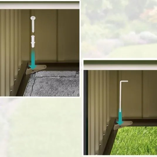 Deuba Garázs robotfűnyíróhoz 86x100x63 cm - zöld