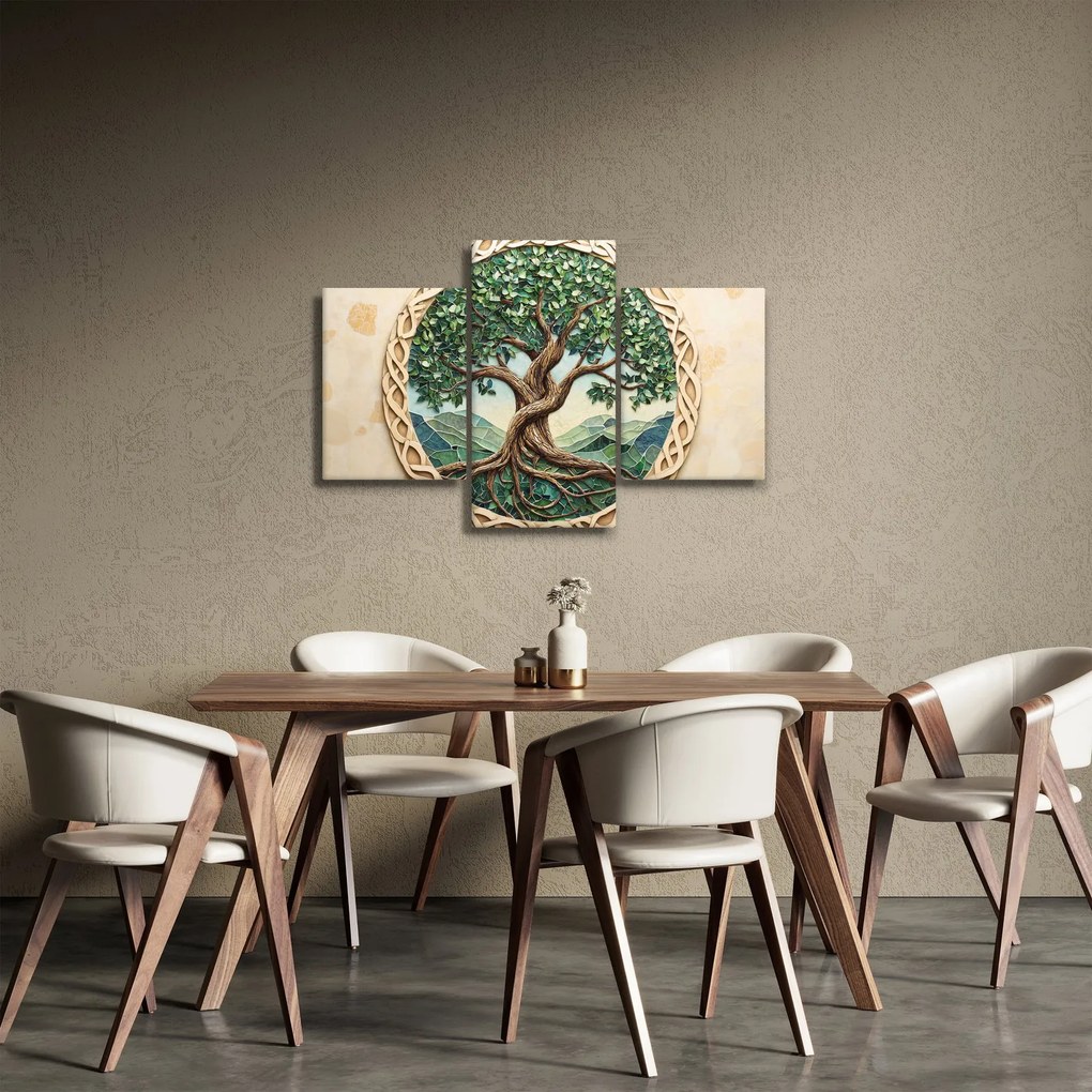 Kép – Fonott életfa (90x60 cm)