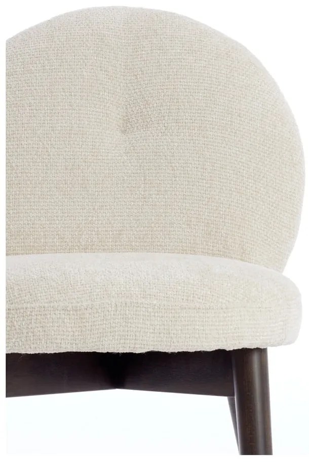 Krémszínű kárpitozott étkezőfotel szett 2 db-os Sinosa – Light & Living