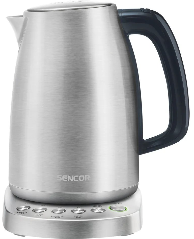 Sencor SWK 1796SS elektromos vízforralótermo-géllel 1,7 l, rozsdamentes acélból készült
