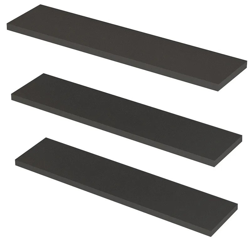 Boss Anthracite polc  3 db