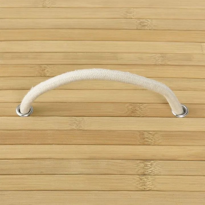 Bambusz szennyestartó kosár 72 l fedéllel és zsákkal