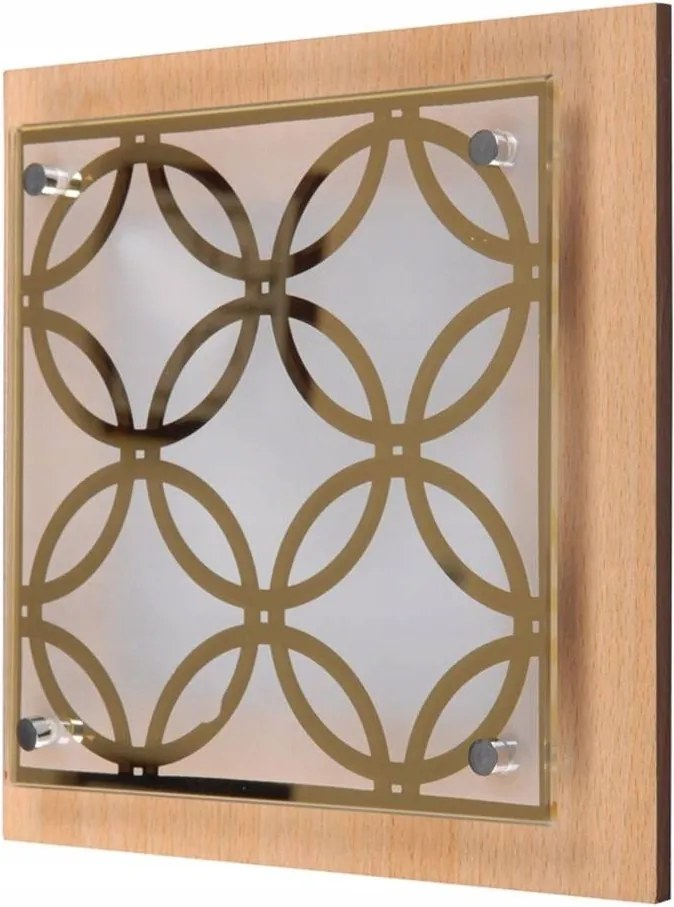 Fali/mennyezeti lámpa 24x24cm 60W E27 kerek Planta 10-39791