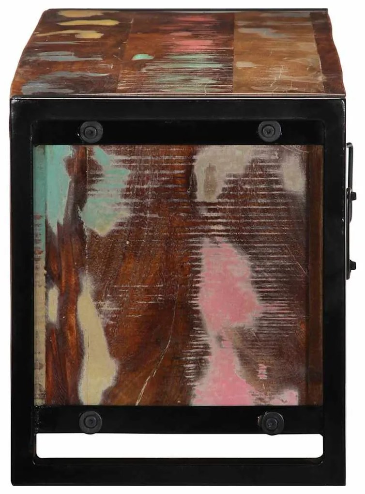 TV szekrény 100x30x35 cm tömörfa, újrahasznosított fa
