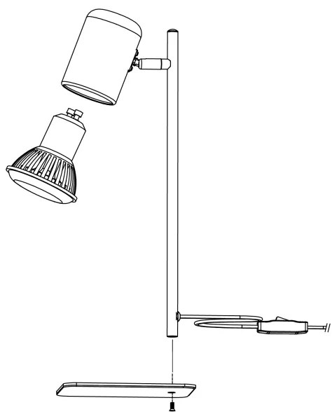Eglo 98856 - LED Asztali lámpa CEPPINO 1xGU10/4,5W/230V fehér