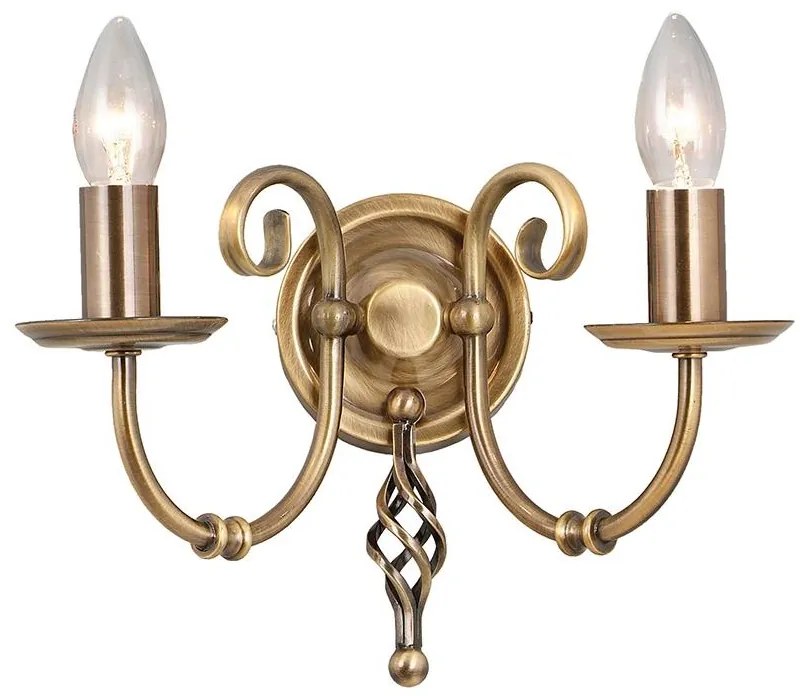 Elstead - Fali lámpa ARTISAN 2xE14/60W/230V arany