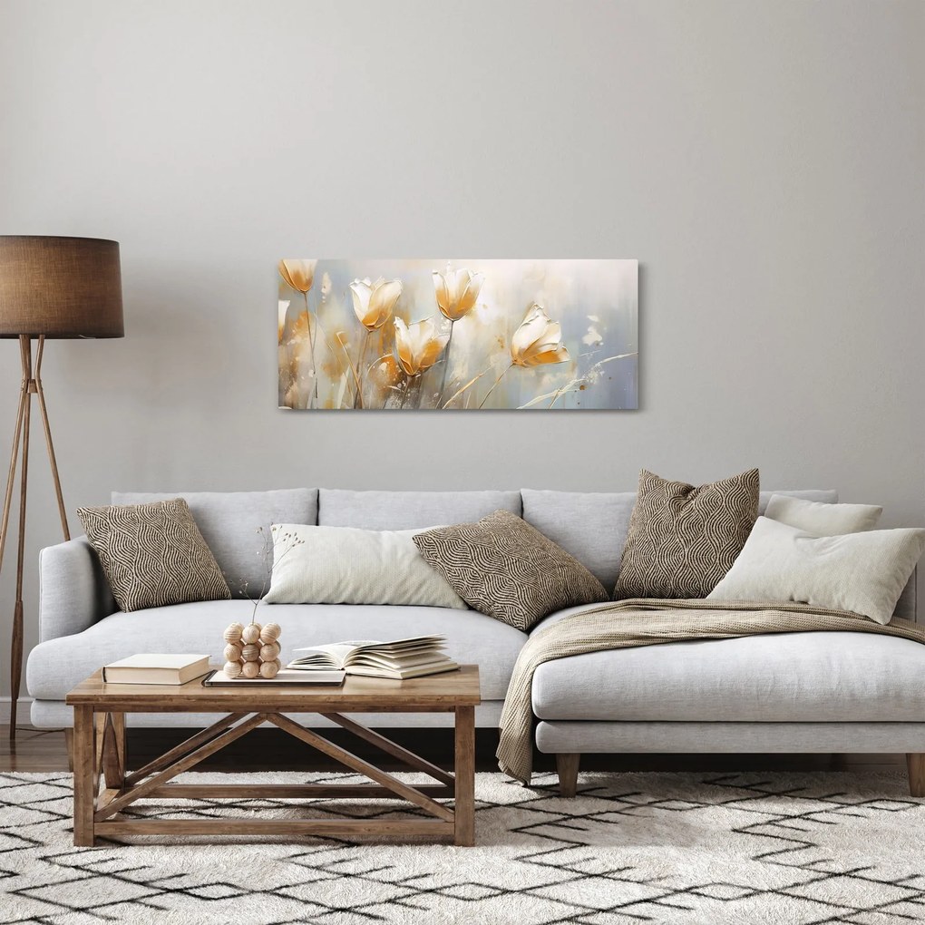 Kép - Tulipánok festése (120x50 cm)