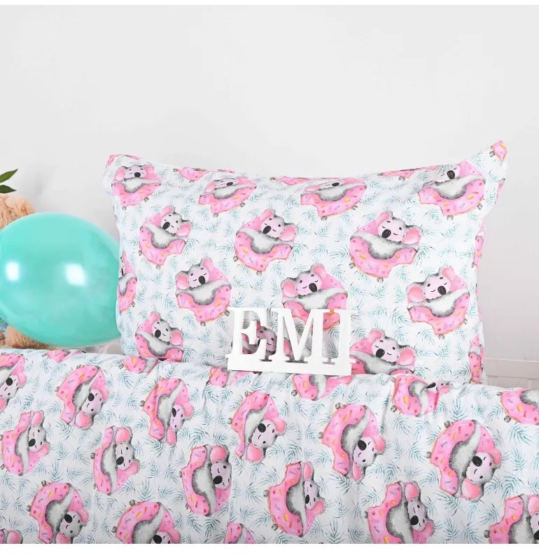 EMI Koala gyermek pamut ágyneműhuzat, Gyerekgarnitúra 90x130 + 45x65