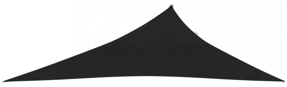 fekete HDPE napvitorla 160 g/m² 4 x 5 x 6,8 m
