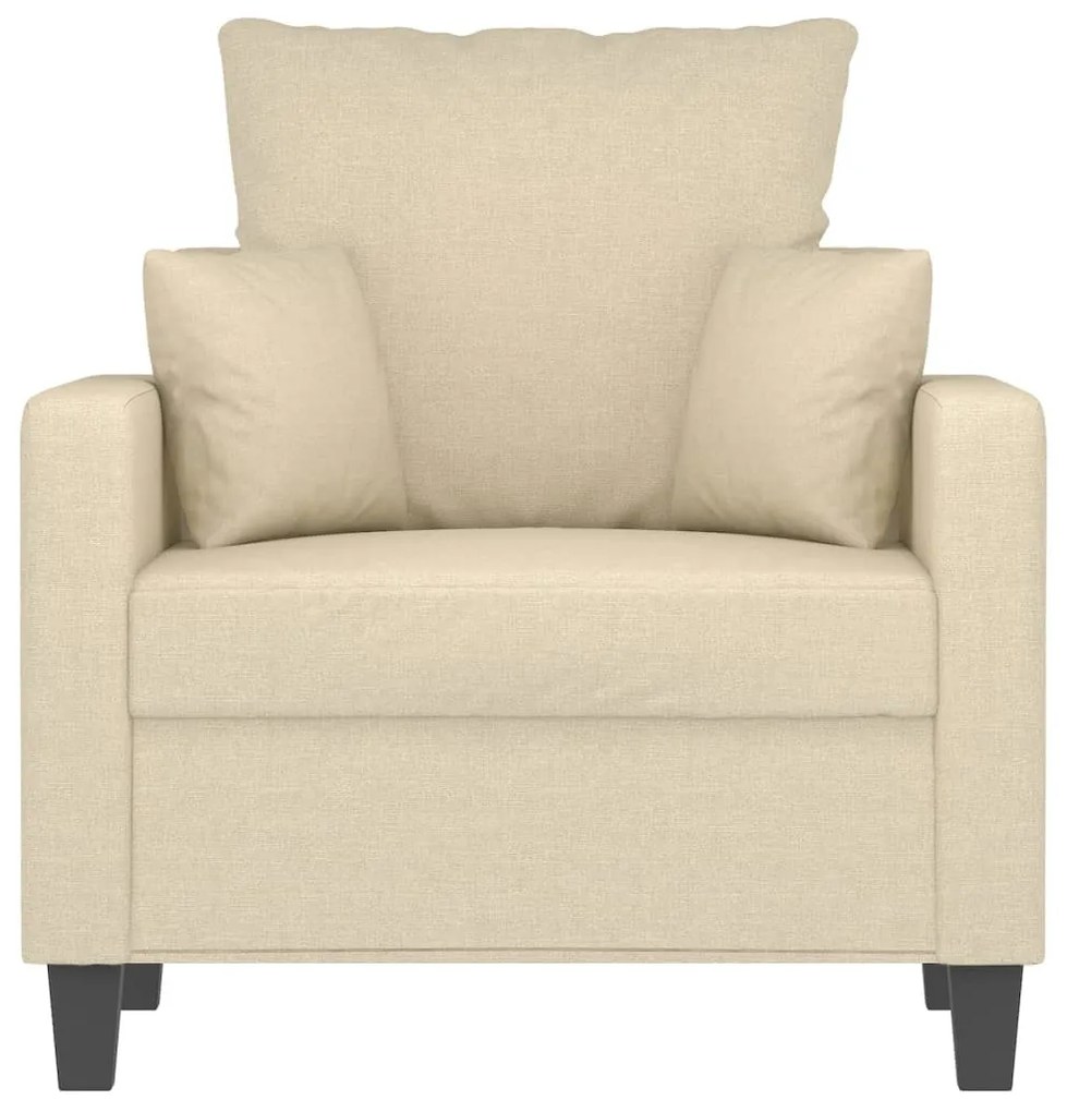 vidaXL krémszínű szövet kanapéfotel 60 cm